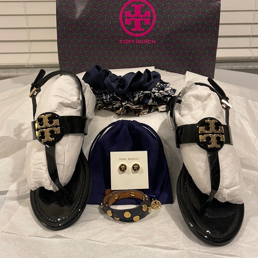 Tory Burch, Accessory Bundle To Include Shoes, Br… - image 1
